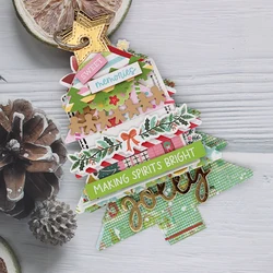 KSCRAFT Christmas Tree Mini Album Metal Cutting Dies Stencils for DIY Scrapbooking Decorative Embossing DIY Paper Cards