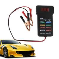 Car Battery Tester 12V/24V Automotive Battery Diagnostic Tool Automotive Load Tester Indicator Electrical Tools With LCD Display