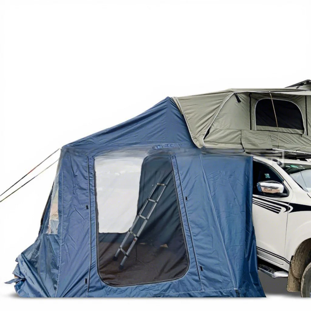 

Source Factory Four-season Modern Hard Shell Roof Tent Rear Canopy Fully Automatic Outdoor Travel Car Camping Ox Cloth