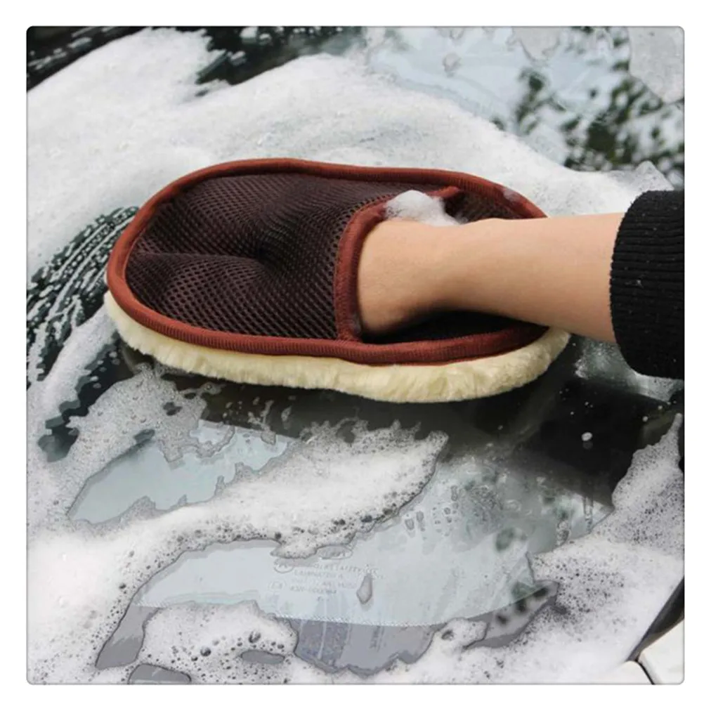 2021 تصفيف السيارة الصوف لينة غسل تنظيف قفاز الملحقات لشركة فولكس فاجن تيجوان 5N سكودا اوكتافيا III 5E3 NL3 NR3 HONDA-CR-V III RE