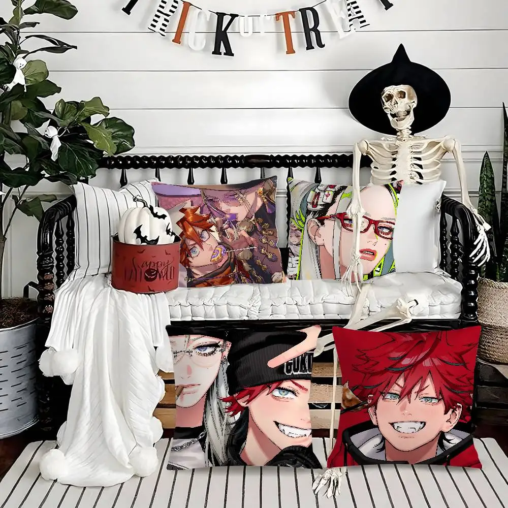 

Classic Anime Manga G-GokurakugaiS Pillow Case Soft Plush Fabric Double Sided Print Decorative Home Living Room Gift Cushion