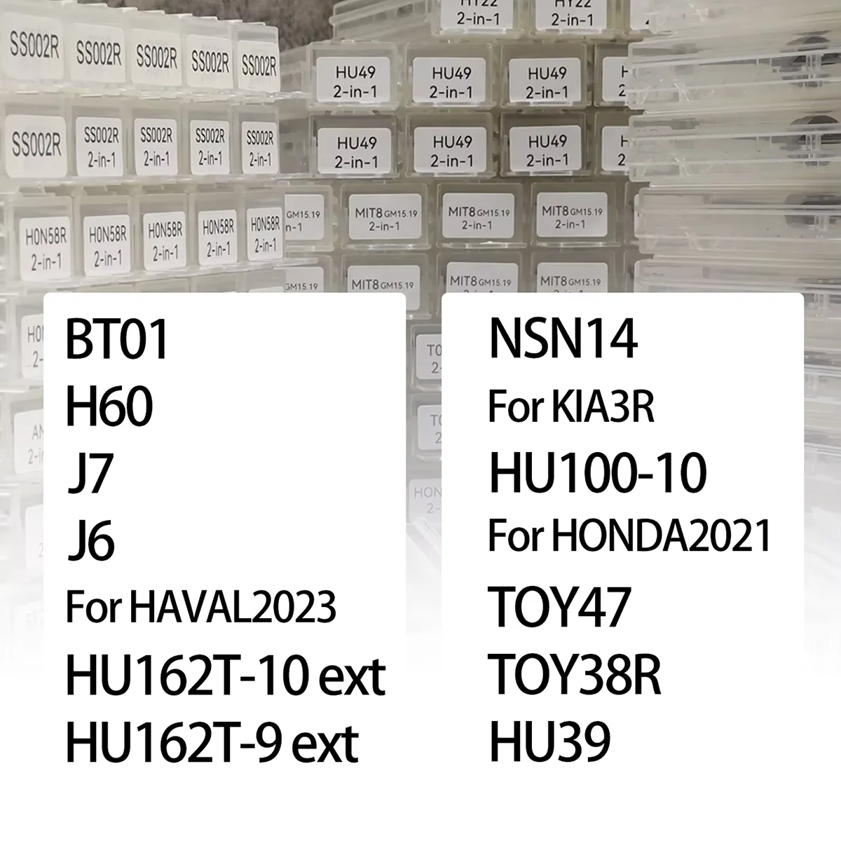 LISHI 2 IN 1 tool BT01 H60 J7 J6 For HAVAL2023 HU162T-10ext HU162T-9ext NSN14 For KIA3R HU100-10 For HONDA2021 TOY47 TOY38R HU39