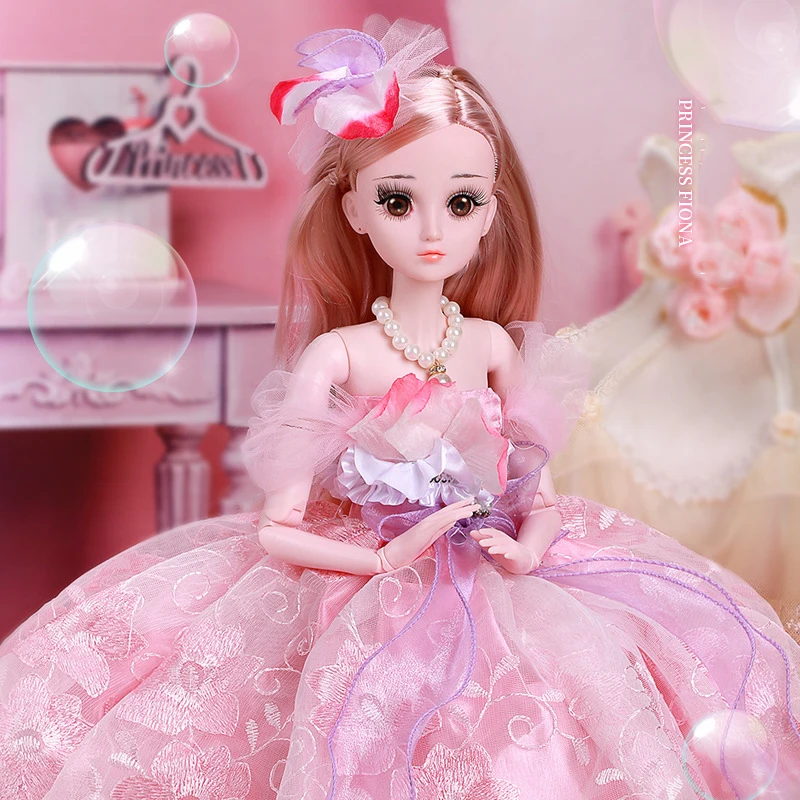 1/3 Bjd Pop 60Cm Prinses Pop Set Kids Meisjes Speelgoed Cadeau Diy Speelgoed Speelgoed