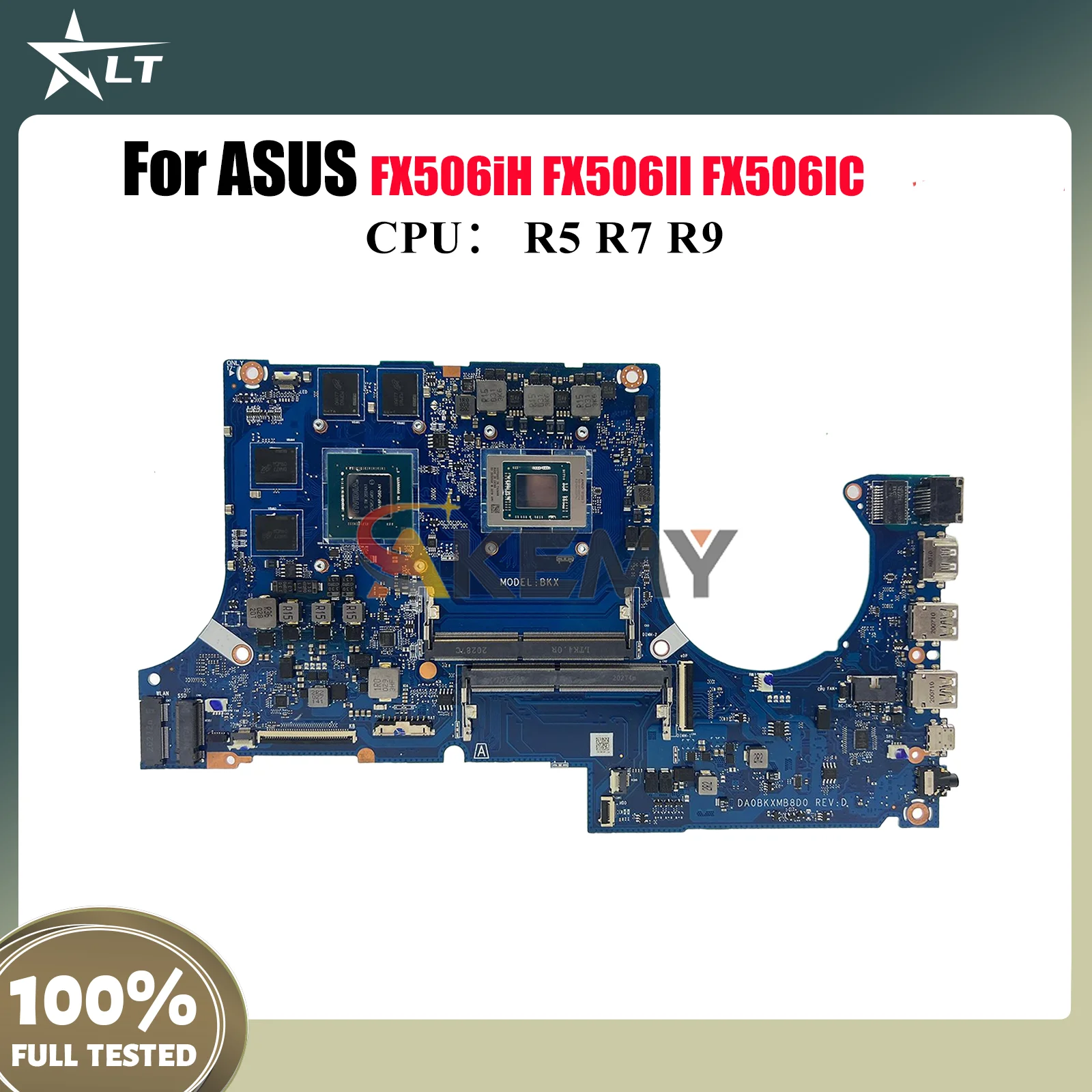 

DA0BKXMB8D0 Материнская плата для ноутбука ASUS TUF Gaming FA506I FX506IC FX506II FX506iH Материнская плата для ноутбука с процессором R5 R7 R9 tests ОК