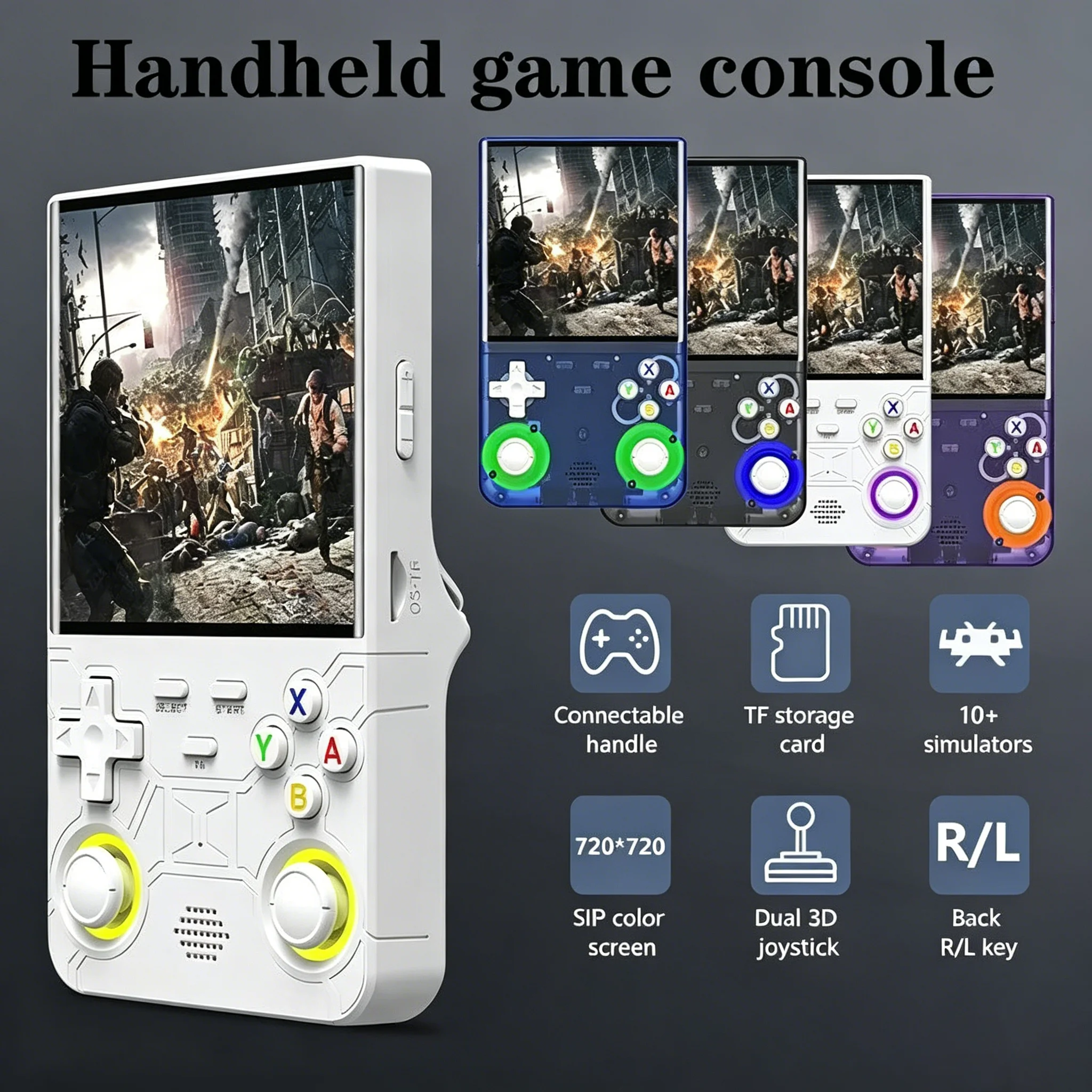 Open Source R36 Ultra Console Handheld Game Players 4 Inch Screen Console Retro Pocket Video Player 128G 20000+ Games