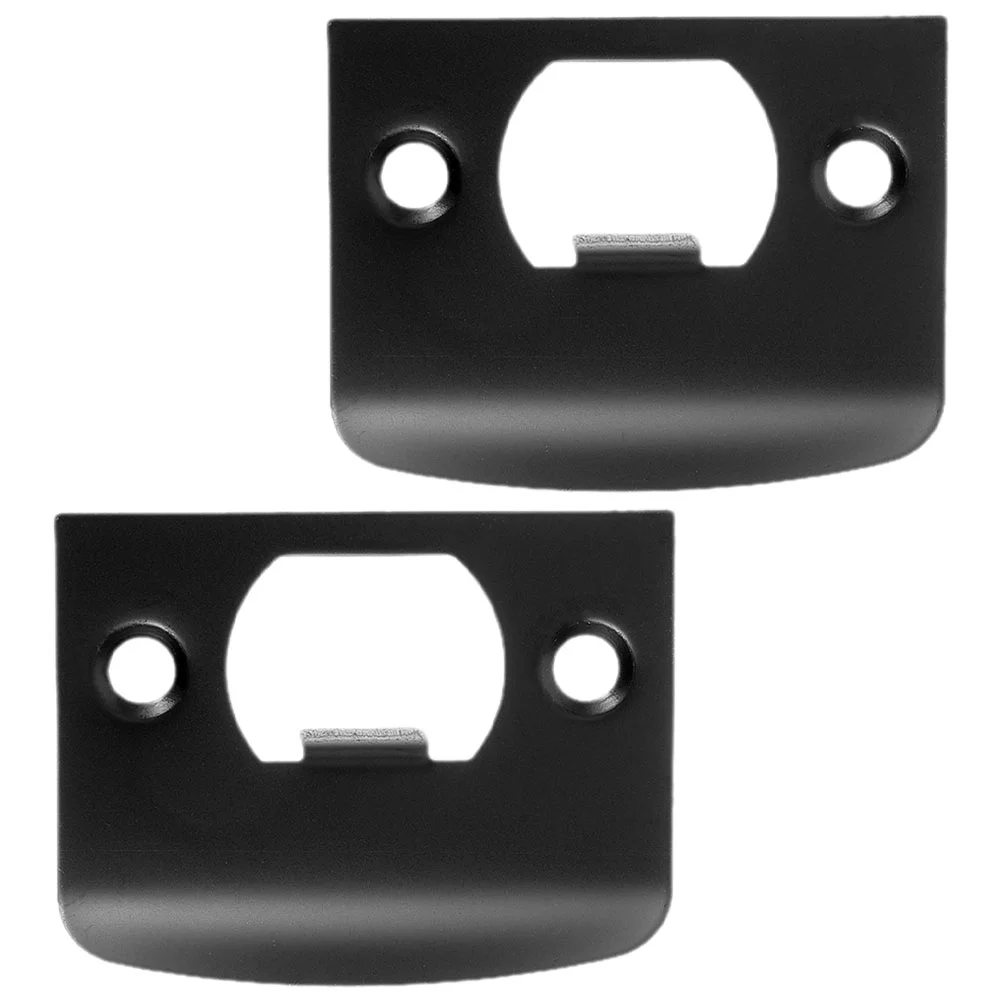 2 Pcs Door Lock Guide Plate Covers Front Strike Kick Filler Striker Plates Deadbolt