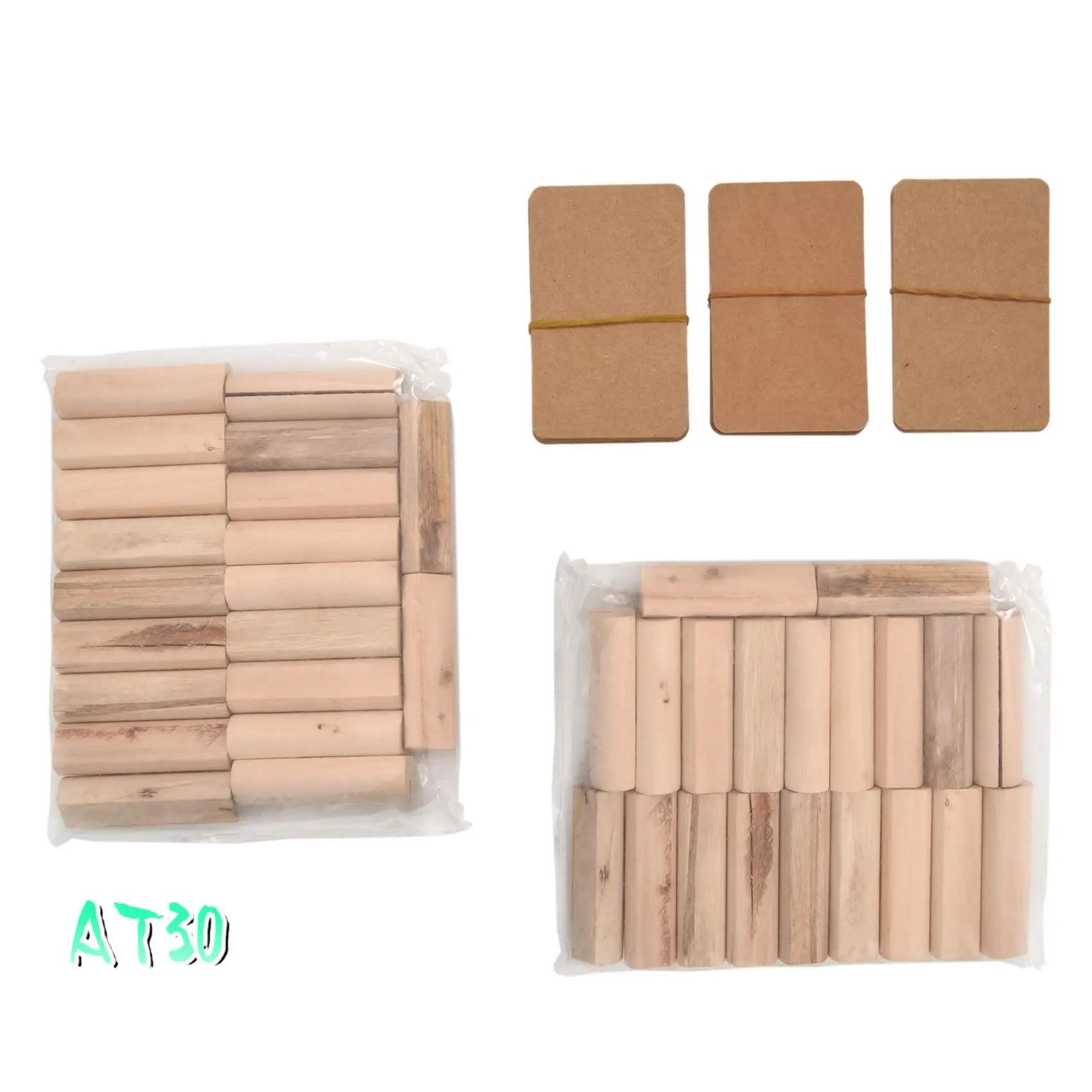 

80Pcs Wood Pile Name Place Card Photo Holders Stump Table Number Clip Stand Wedding Party Dinner Table Decor With Card-AT30