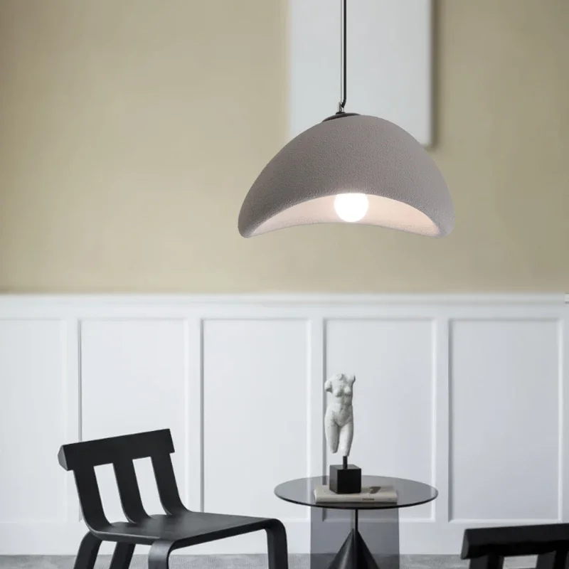 Wabi Sabi Wind Nordic Minimalist  E27 LED Pendant Lights Dining Room Bar Loft Bedroom Home Decor Chandelier Hanging Lamps D40cm