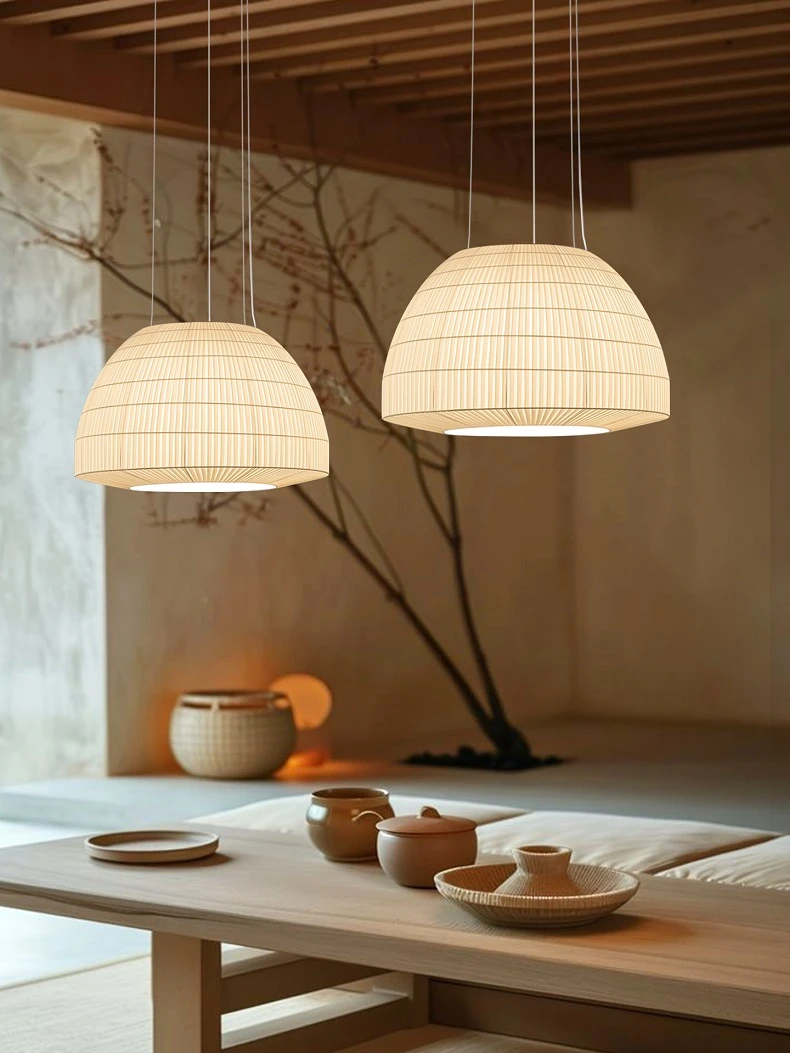 

Japanese Restaurant Pendant Light Nordic Beige/white Living Room Bedroom Clothing Store Chandelier Minimalist Lighting Fixtures