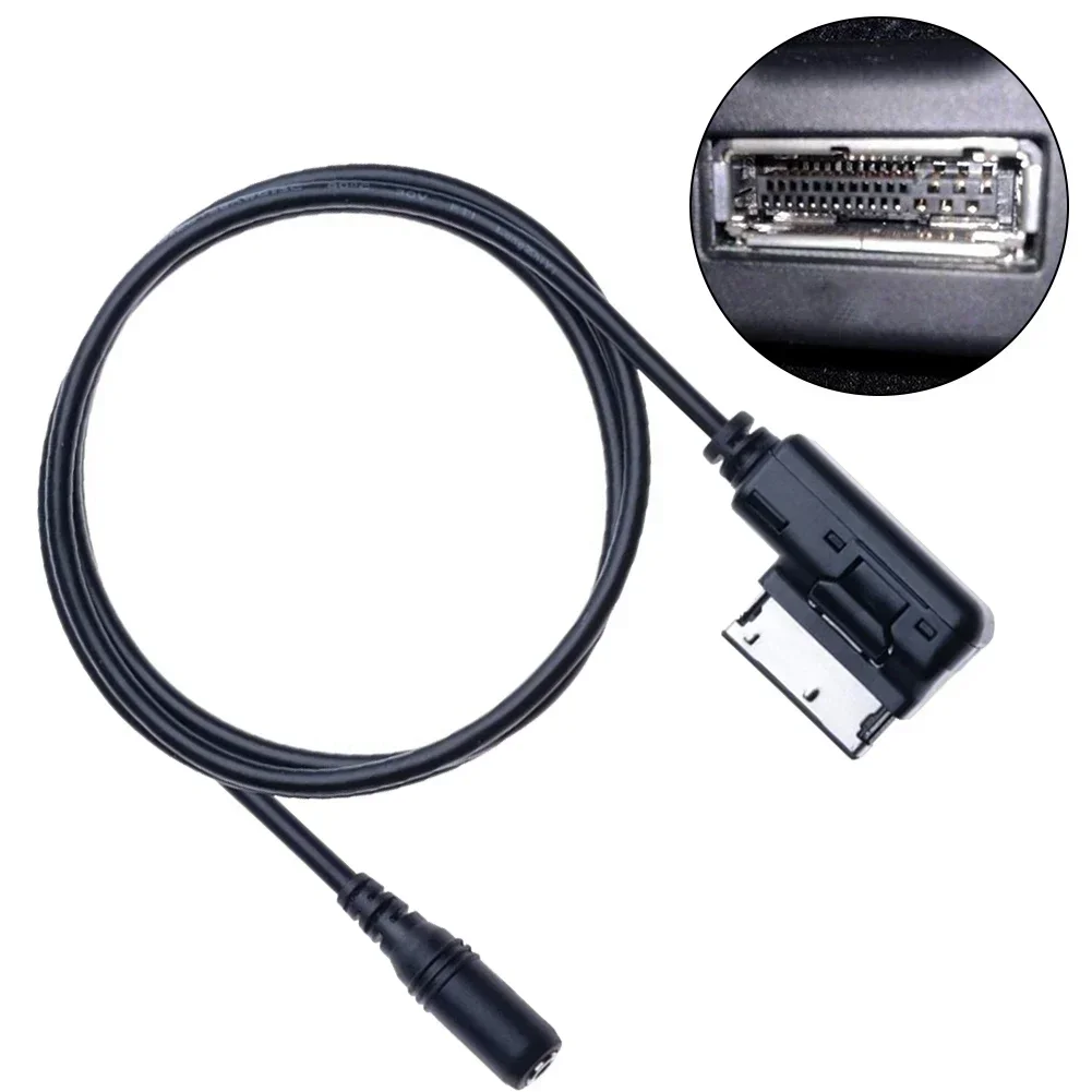 

Audio Adapter Cable AUX Accessories Car Easy Installation MMI Music Parts Replacement Sound Spare AMI Brand New