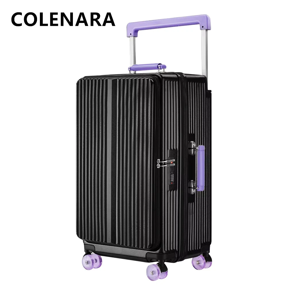 COLENARA Rolling Suitcase ABS+PC Trolley Case Large Capacity 20 Inches Boarding Box 24