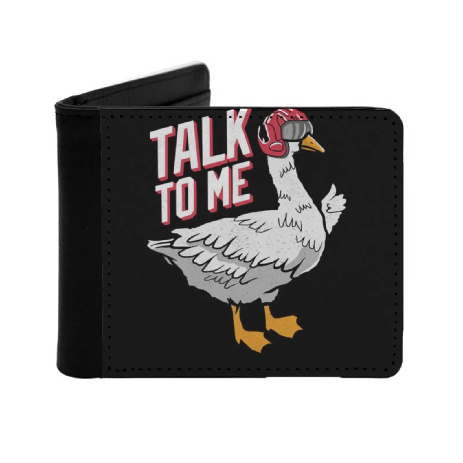 

Talk To Me Goose Design Personalized Wallet For Men And Women Pu Leather Short Pocket Purse Maverick Tomcat Pilot F14 Movie