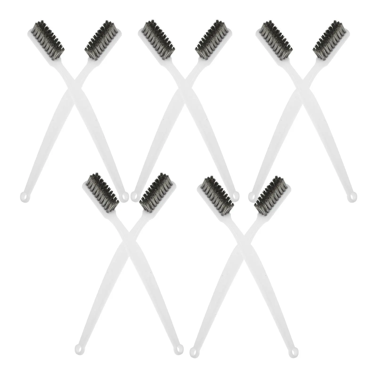 10Pcs Rust Cleaning Brush Strong Texture Easy Grip Maintenance Tool Efficient Dirt Removal Grill Barbecue Rack Cleaner Brush