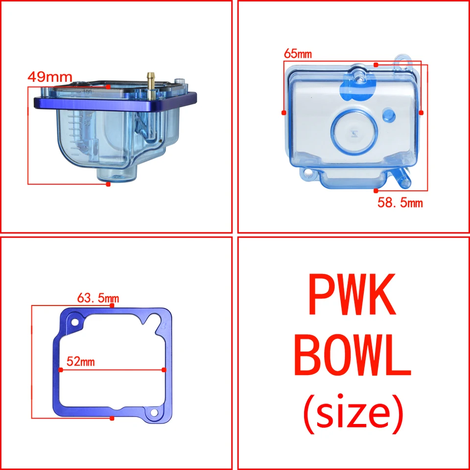 OKO PWK Transparent Carburetor Float Bowl – Clear View For Scooter Tuning