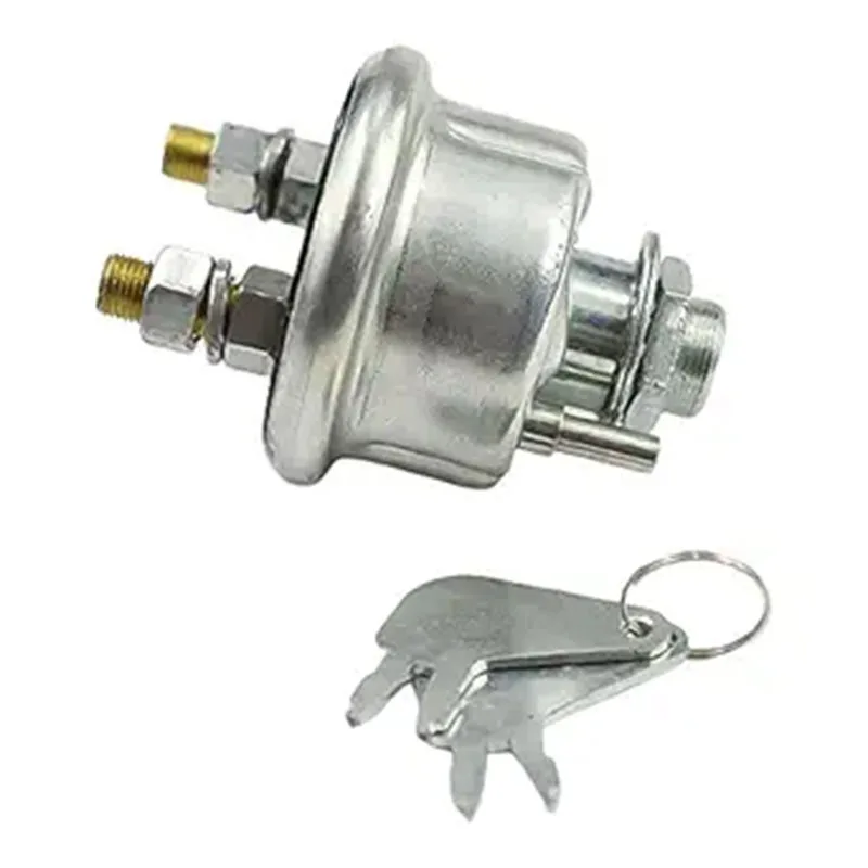 7N0718 7H7290 Battery Disconnect Master Power Starter Switch with 2 Position 2 Stud 2 Keys for Caterpillar Excavators