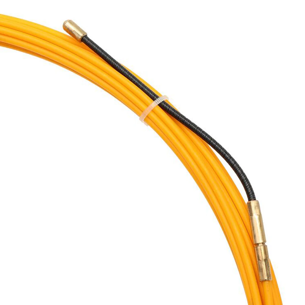 3mm 30m Cable Puller Fish Tape Fiberglass Yellow Duct Wall Through Tool