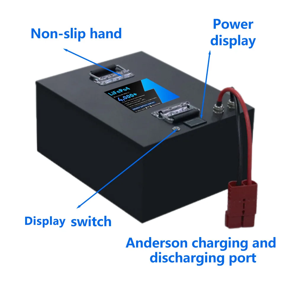 60v 70AH LiFePO4 Lithium Battery Pack  Built-in 100A Bluetooth BMS For Outdoor electricity use Sightseeing bus+10A Charger