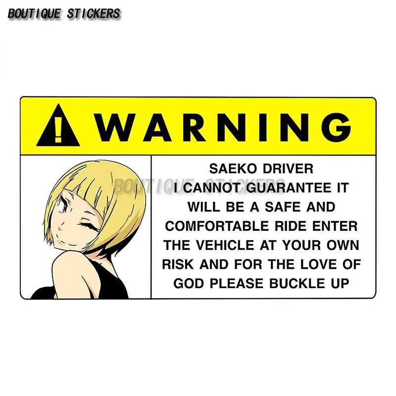 

Funny Car Sticker Panties Warning Peek Slap Decal Animation Waterproof PVC Decal JDM Window Wall Decal