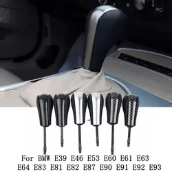 Automatic Car Gear Shift Knob For BMW E39 E46 E53 E60 E61 E63 E64 E81 E82 E87 E90 E91 E92 E93 E83 ABS Carbon fiber Car Styling