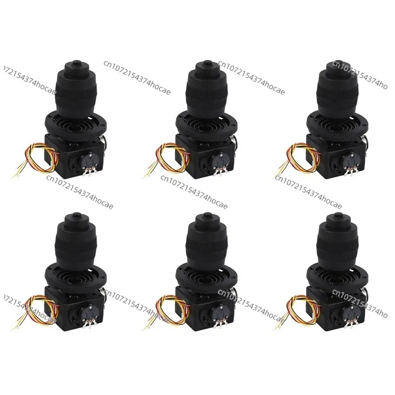 6X Electronic 4-axis joystick potentiometer button, suitable for controller (with cable), for industrial applications