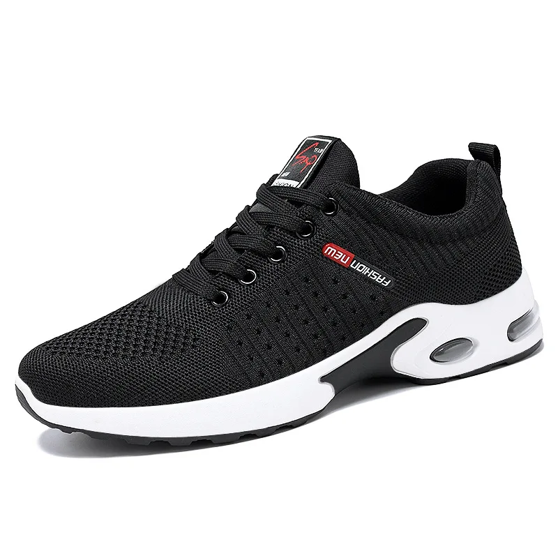 2022 New Trend Men's Casual Shoes Comfort Light Sneaker Black Outdoor Breathable Mesh Sneaker Boys Sports Shoes Man Tennis Shoes