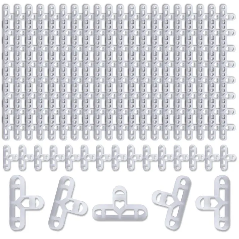652F 200pcs 10mm Practical 3/8 Inch Flooring and Brick Veneer Spacers Portable User Friendly Designs for Easy Installation