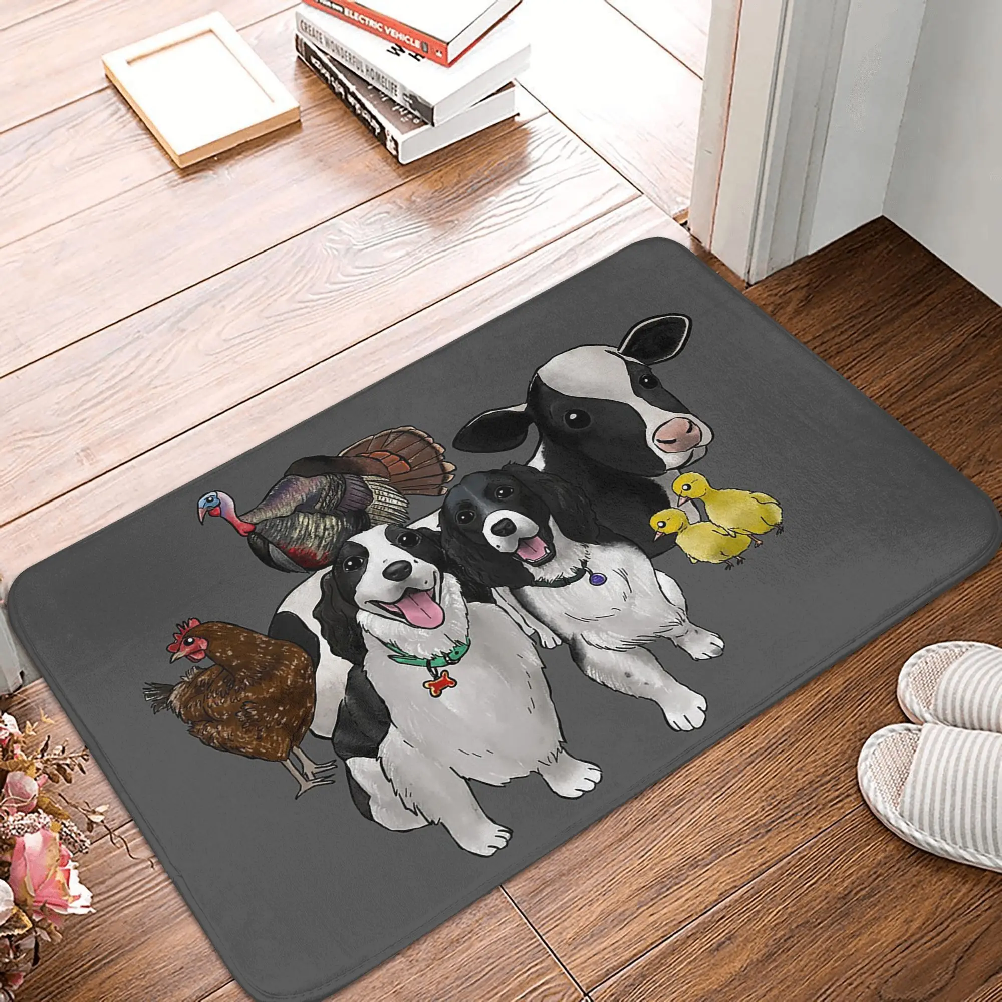 Commissioned Nola, Edgar and Friends Anti-slip Doormat Floor Mat  Carpet Rug for Kitchen Entrance Home Bedroom Footpad Mats