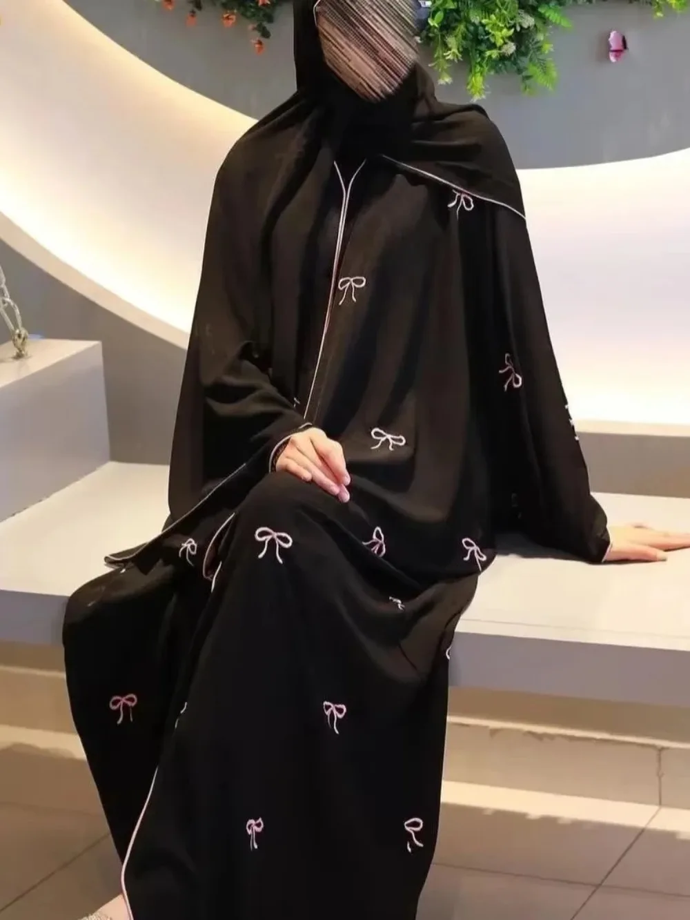 라마단 이드 모로코 원피스 무슬림 여성 아바야 2024 기도 원피스 긴팔 로브, 인도 아바야스 두바이 터키 롱 베스티도 라르구