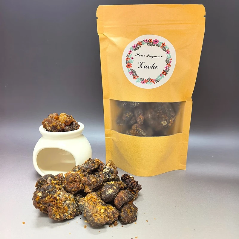 Incenso Natural de Mirra 100-500g / Incenso de Mirra Somali / Hariluya / Incenso para Igreja / Usado para Purificação do Ar, Psicoterapia, Meditação