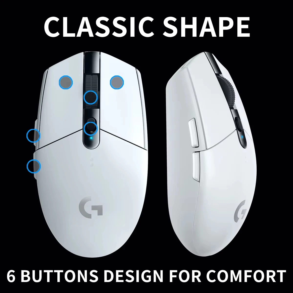 Logitech G304 Wireless Mouse 12000 DPI Hero Sensor LIGHTSPEED Best for MOBA LOL Dota 2 Esports Gaming Mouse PC Laptop