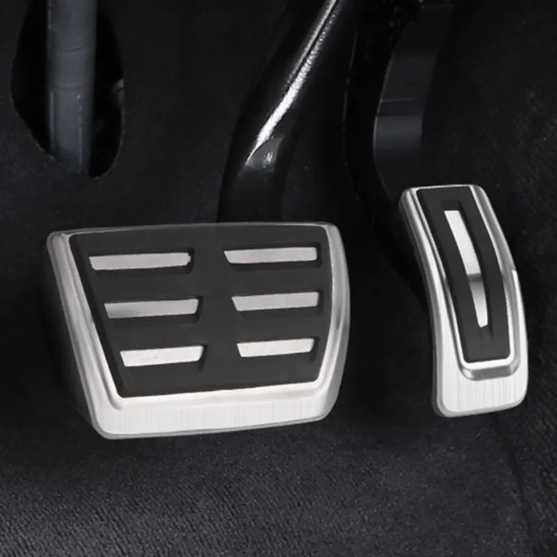 

Stainless steel For Porsche Macan 2018-2019 Car Pedal Brake Clutch Non Slip Accelerator Foot cover trim Car Accessories