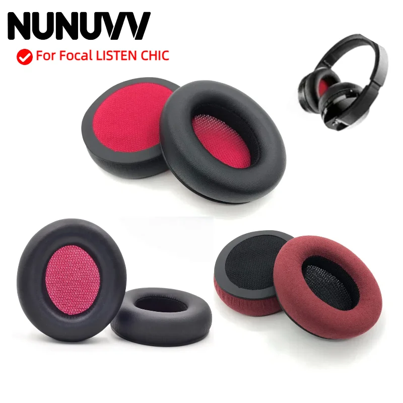 

1 Pair Replacement Foam Ear Pads Pillow Cushion Cover for Focal LISTEN CHIC Headphone Headset