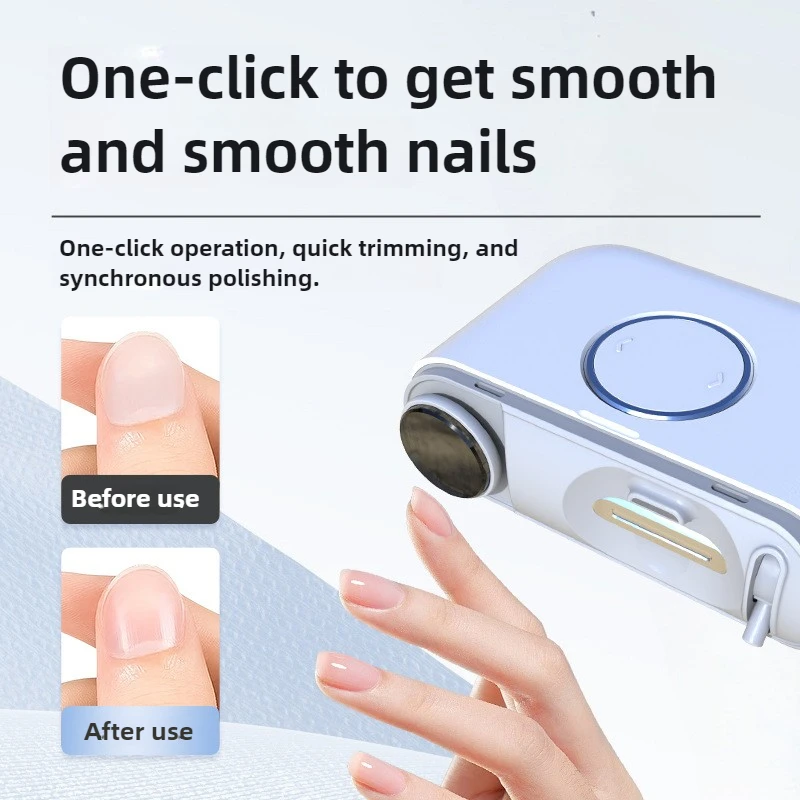 

Электрическая машинка для стрижки ногтей 2 в 1, резак со светодиодной подсветкой, автоматическая шлифовальная машинка для ногтей, триммер для детей и взрослых, мини-маникюрные инструменты, уход за ногтями