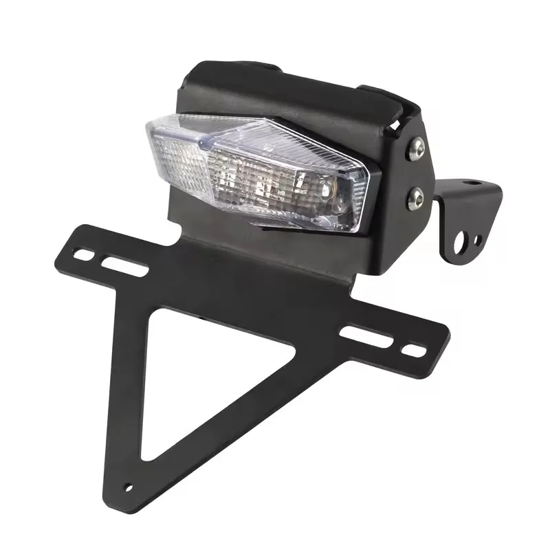 

For 790ADV 890ADV Motorcycle Rear Fender Registration Bracket License Plate Holder Frame Tail Tidy with LED light