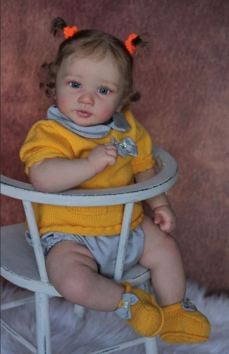 NPK 21'' High Quantity Reborn Baby Piper By ANDREA ARCELLO Fresh Color Soft Touch Lifelike Unpainted Kits with COA