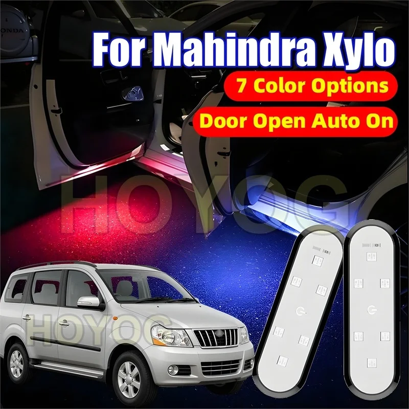 Fit for Mahindra Xylo 2009-2019 Wireless LED Car Door Courtesy Light with an Infrared Sensor and a USB Rechargeable Battery