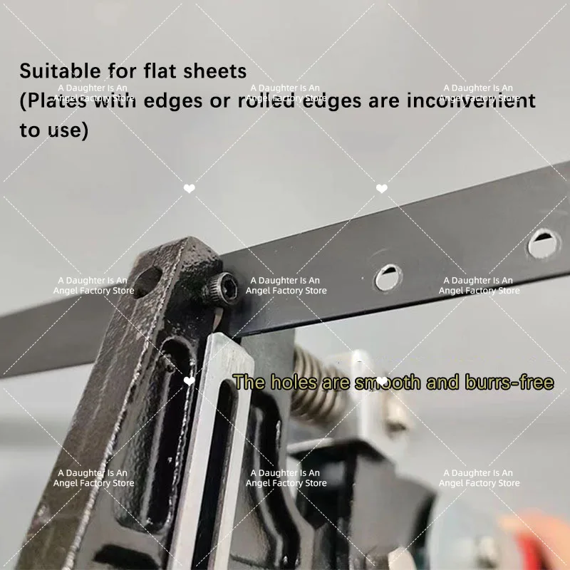 Stainless Steel Luminous Letter Billboard Punching Pliers Heavy Duty Metal Iron Aluminum Edge Smooth Burrless Round Hole Opener