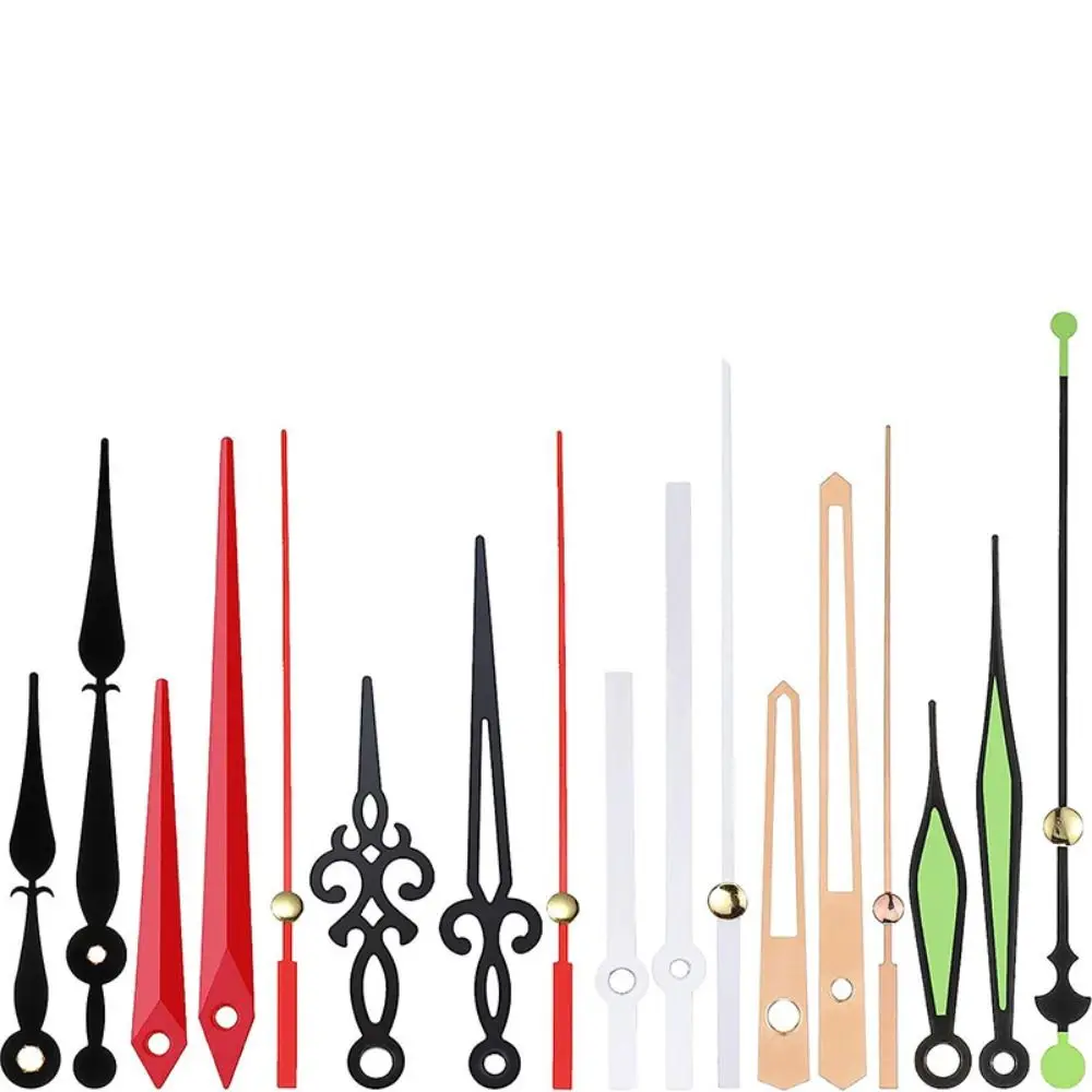 6/10/14 Set Multicolor Clock Hands Mixed Pattern Multiple Sizes Hour/Minute/Second Pointer DIY Accessories Tool Clock Parts