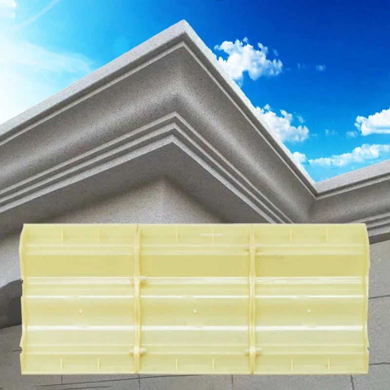 European Villa Line Molds Patio Roman Column Model Creative Beveled Eaves Balcony Waistline Home Exterior Wall Decoration
