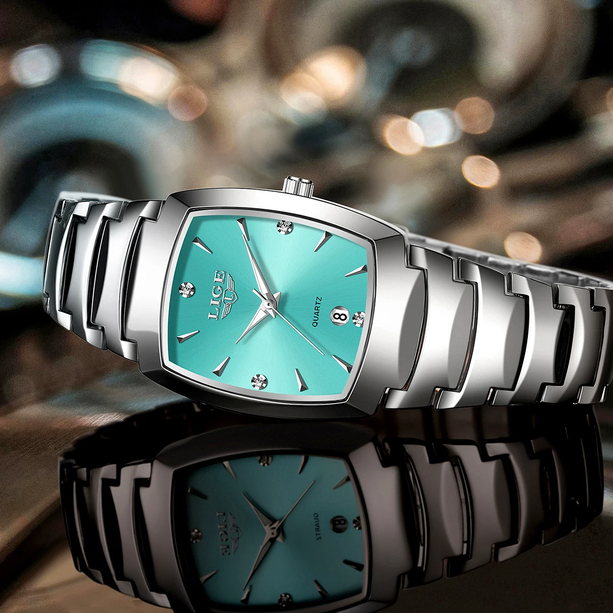 LIGE NEW Women Watches Business Luxury Ladies Fashion Quartz Watch Simple Stainless Steel Clock Watch for Women Relogio Feminino