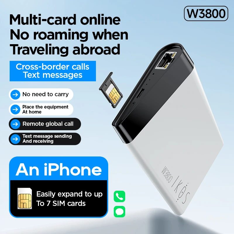 IKOS 4G Network Free Roaming Cost Fee  SIM Parts Tray Adapter For iPhone