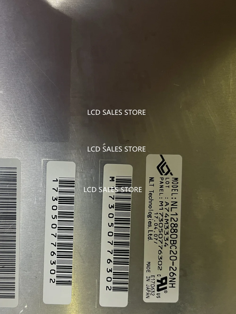 LCD DISPLAY SCREEN  NL12880BC20-26NH DISPLAY WITHOUT TOUCH SCREEN  ORIGINAL