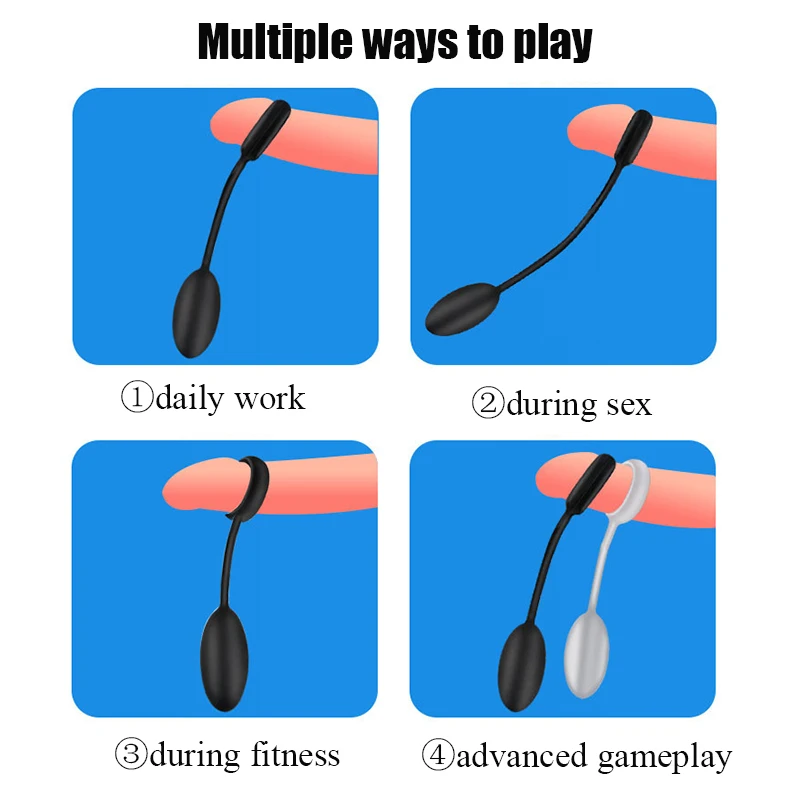 Male Glans Penis Rings Training Balls Cock Ring Physical Exercise Time Lasting Enhance Foreskin Corrector Ring Sex Toy for Men