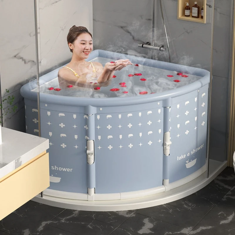 Fold Home Spa Bath Adults Kids Travel Camping Space Saving Portable Foldable Collapsible Bathtub No Installation Instant