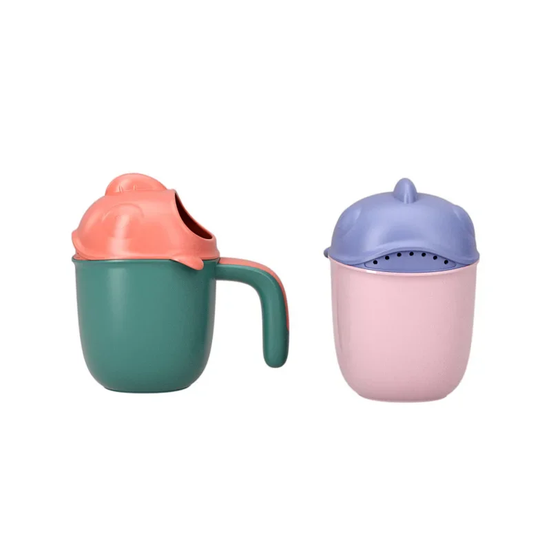 Taza de enjuague de champú para niños, cabezal de lavado de ducha de baño, cucharas de ducha de bebé, accesorios de baño para niños