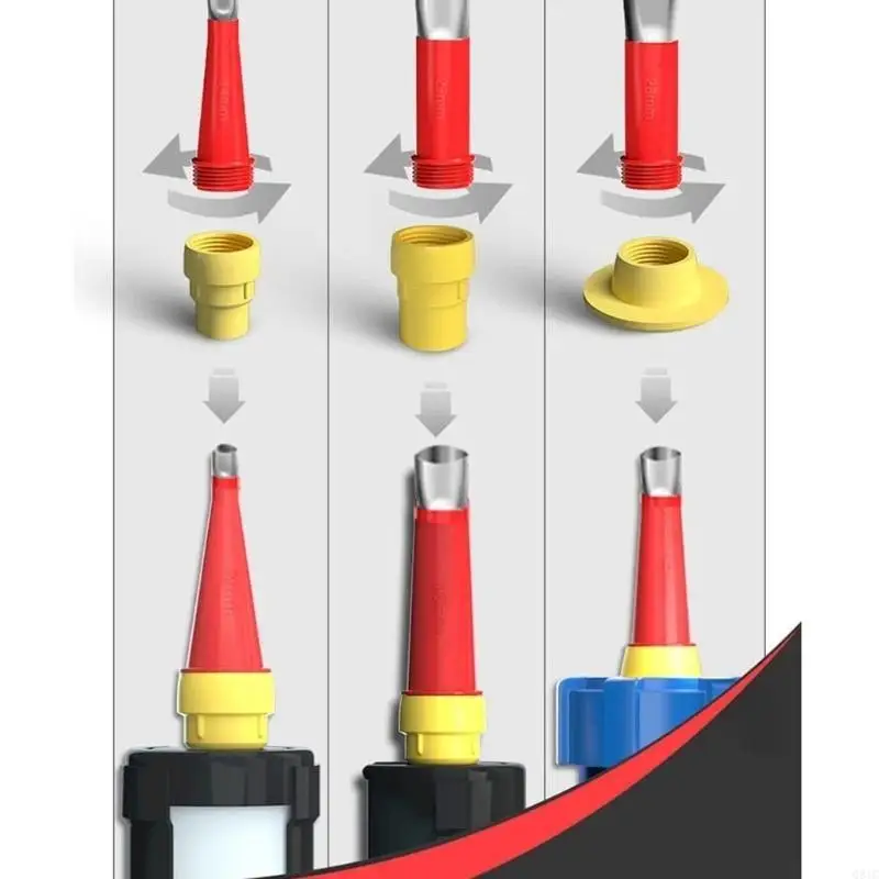 Q81C Integral Detachable Base Structure Rubber Nozzle Universal Integrated Nozzle