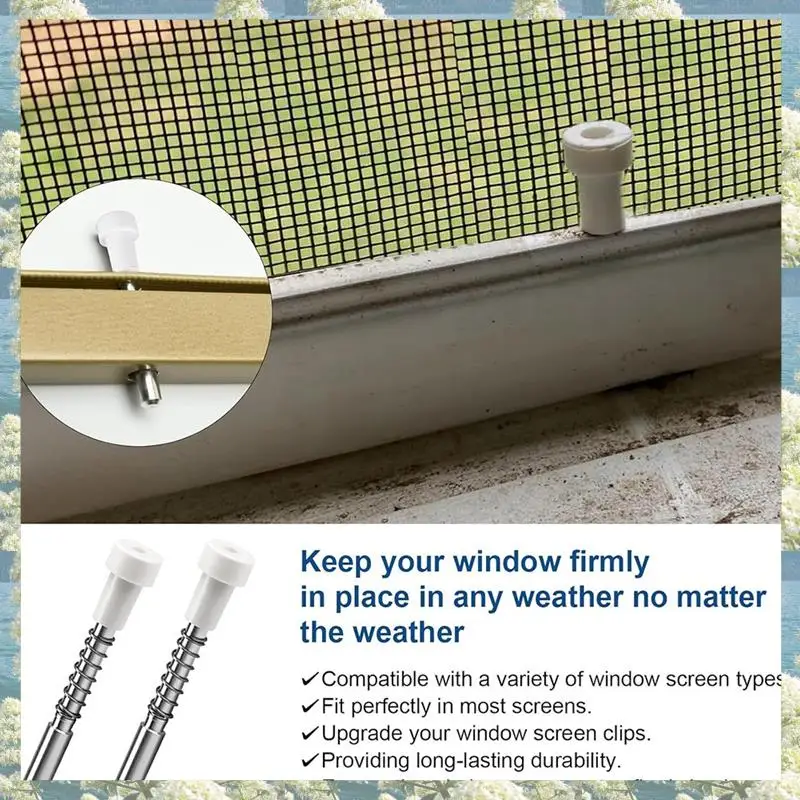 Новинка-30 шт. плунжерные защелки для оконного экрана 5/32 дюйма X 1-1/2 дюйма, для алюминиевых оконных экранов, зажимы для защелок-конфлера