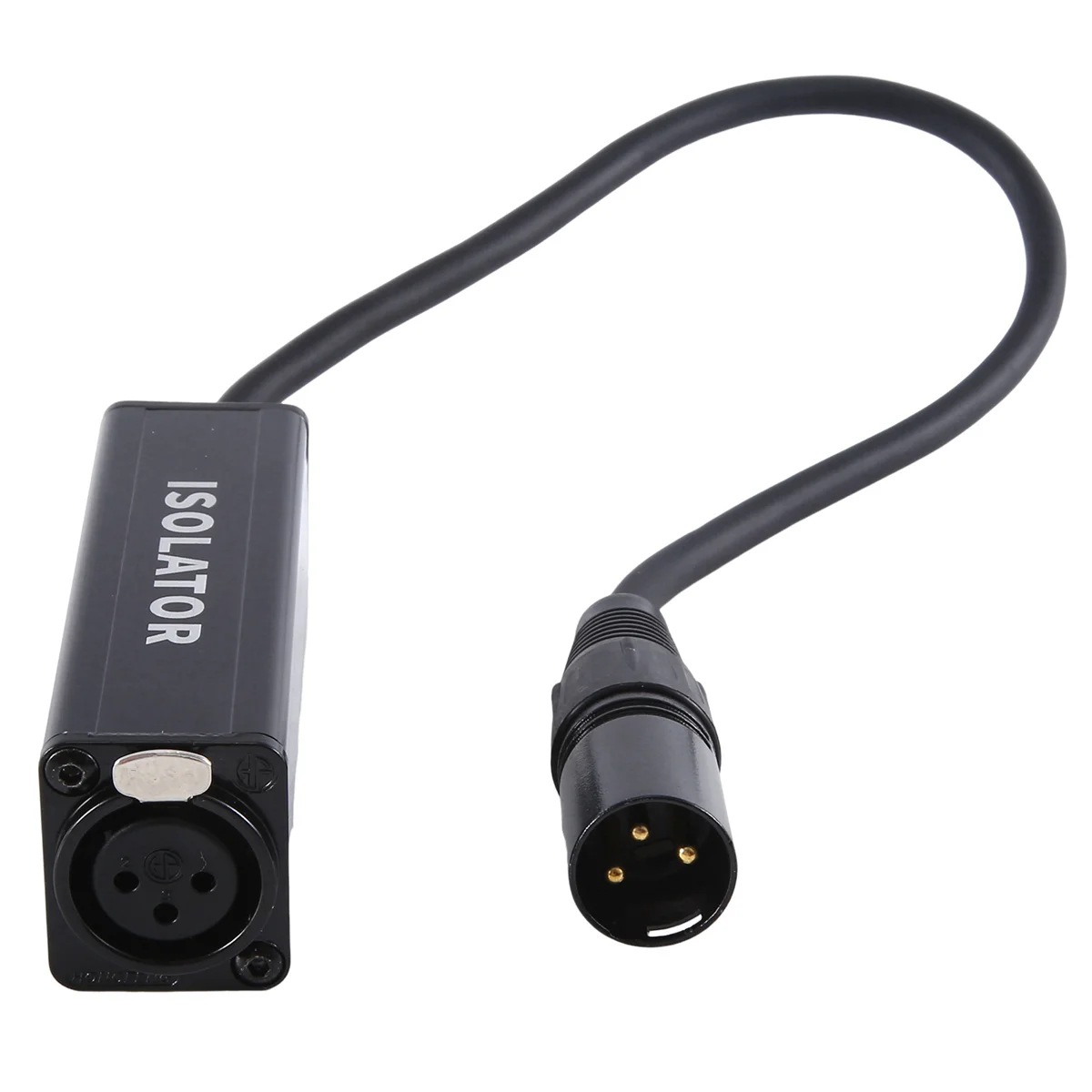 Audio Cable Isolator XLR Eliminates Noise Ground Loop Audio Isolator Current Sound Eliminates Noise, Female to Male