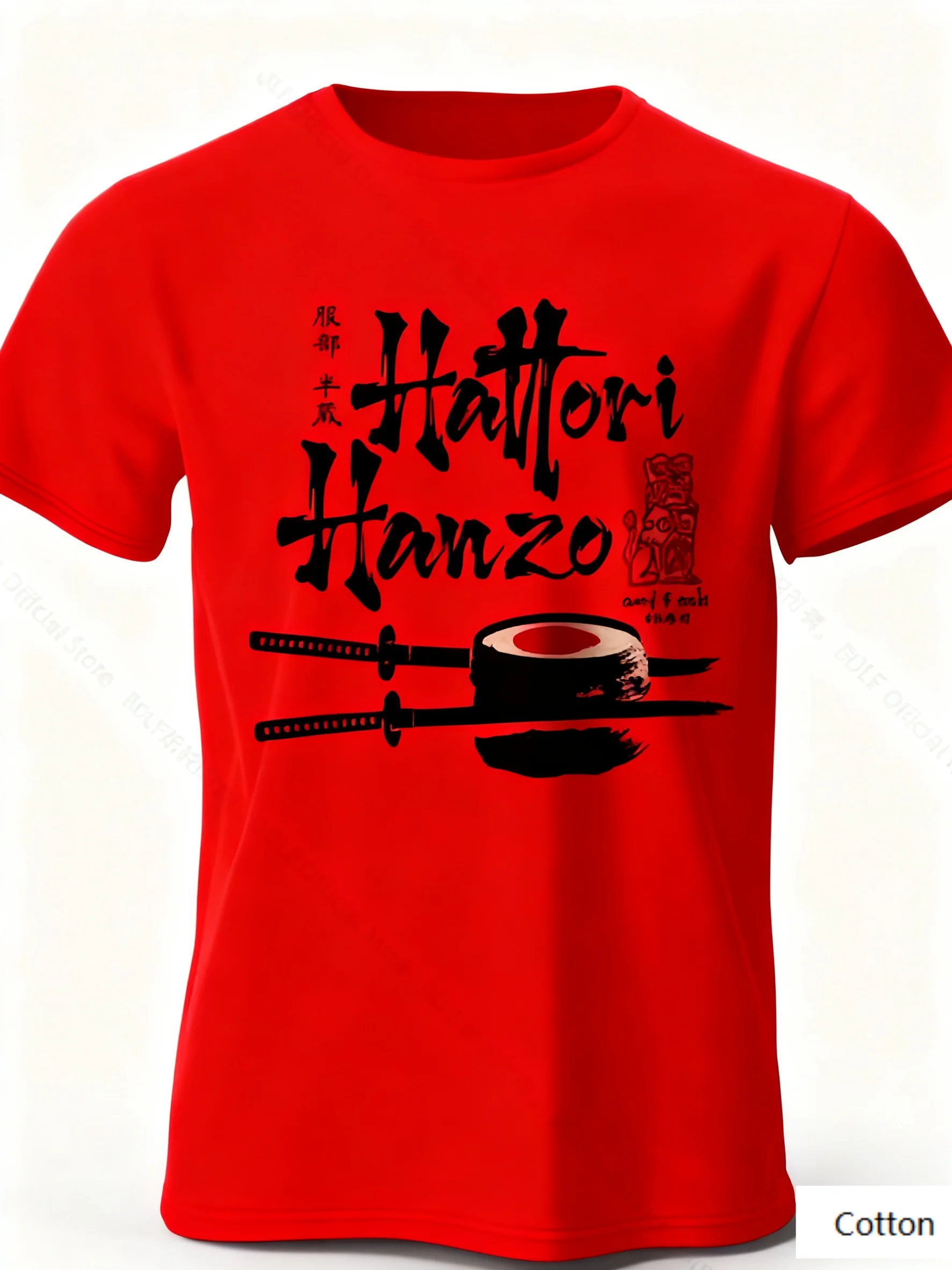 تي شيرت ياباني عصري - إبداعي ثقافي - تي شيرت برقبة دائرية للمعجبين يتميز بطباعة عزر السيف والسوشي وصل حديثًا تي شيرت S-4XL #5