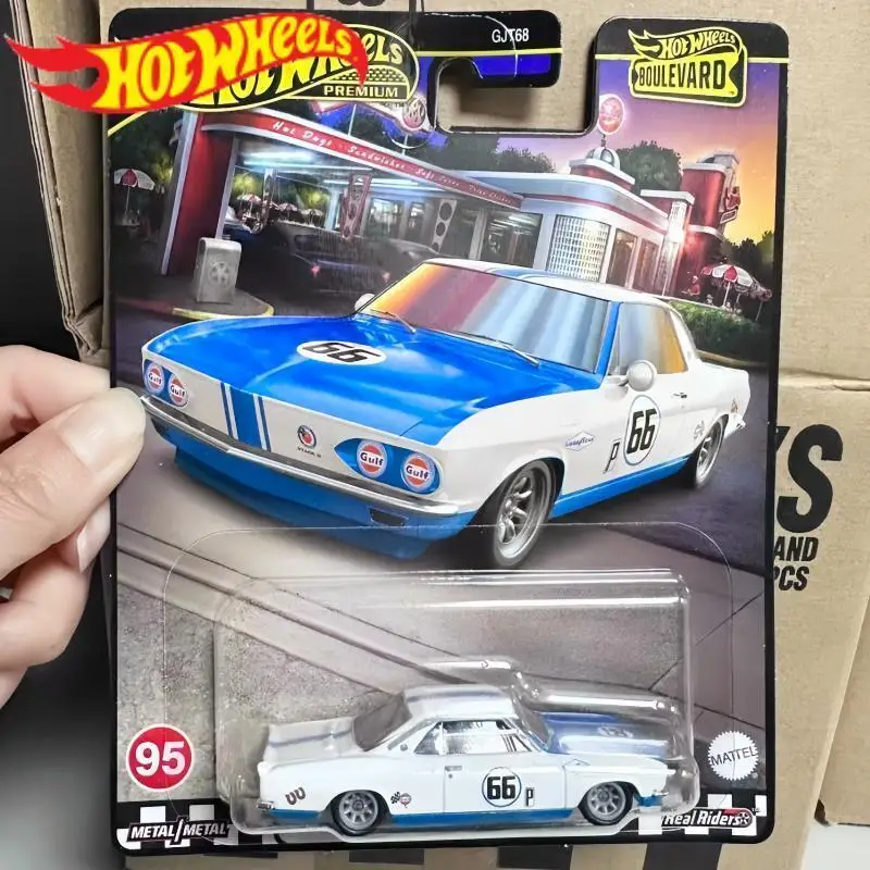 

Оригинальные литые под давлением модели автомобиля Hot Wheels, металлические 1:64, автомобили премиум-класса Boulevard 66, Chevrolet Corvair автомобиля, коллекционные игрушки из сплава для мальчиков